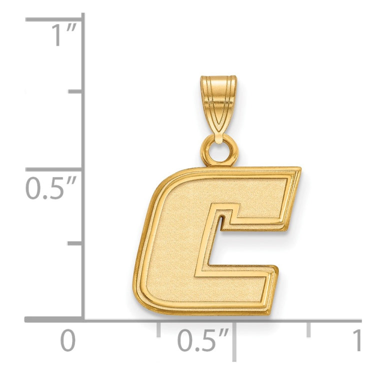 14k Gold LogoArt University of Tennessee at Chattanooga Letter C Small Pendant