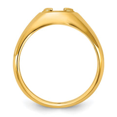 Men's WG Solitaire Ring to hold 1.00ct Oval (8x6) diamond Mounting