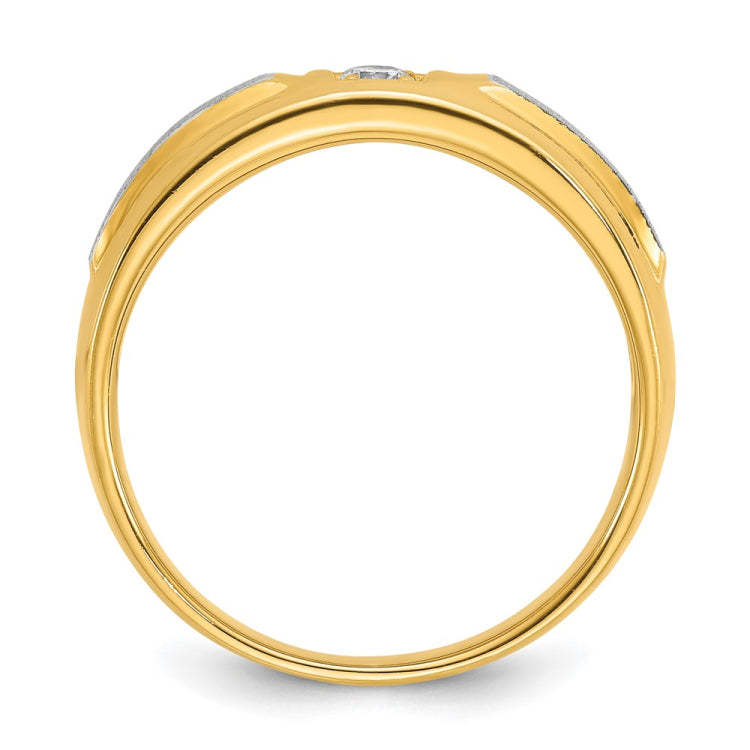 10k Two-Tone Fancy Ring Mounting