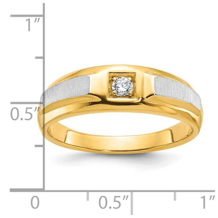 10k Two-Tone Fancy Ring Mounting