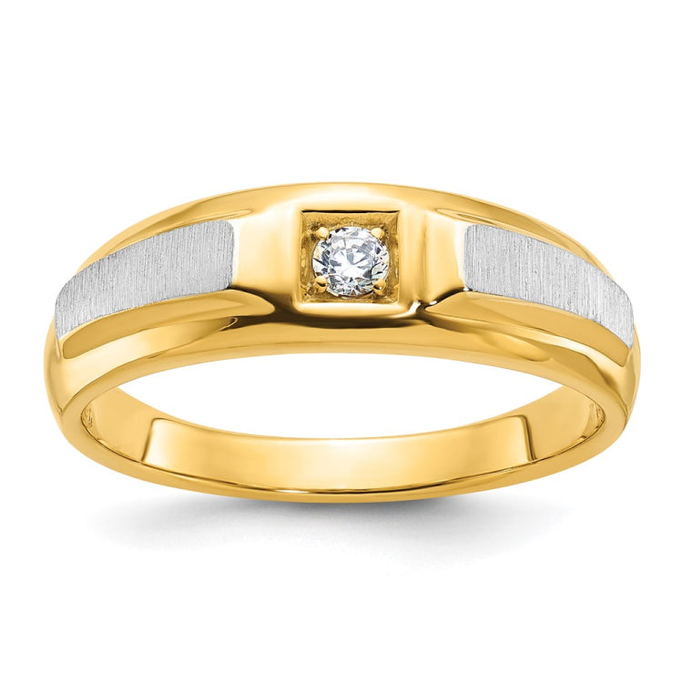 14k Two-tone Fancy Ring Mounting