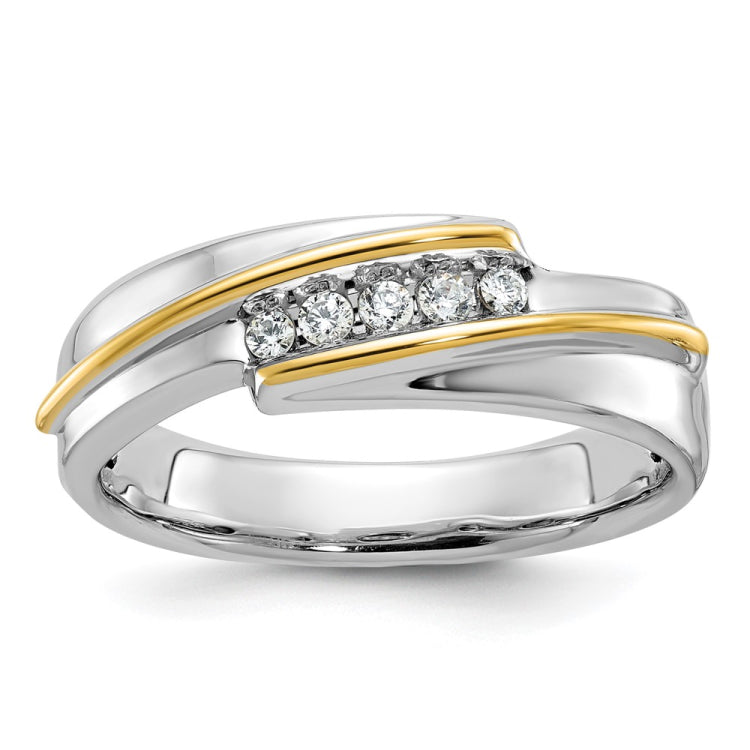 Men's TT Wedding Band with All Bright Finish (comfort-fit) Mounting