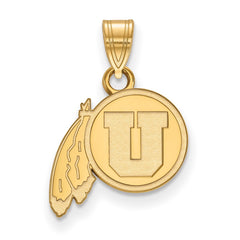 14k Gold LogoArt University of Utah Small Pendant