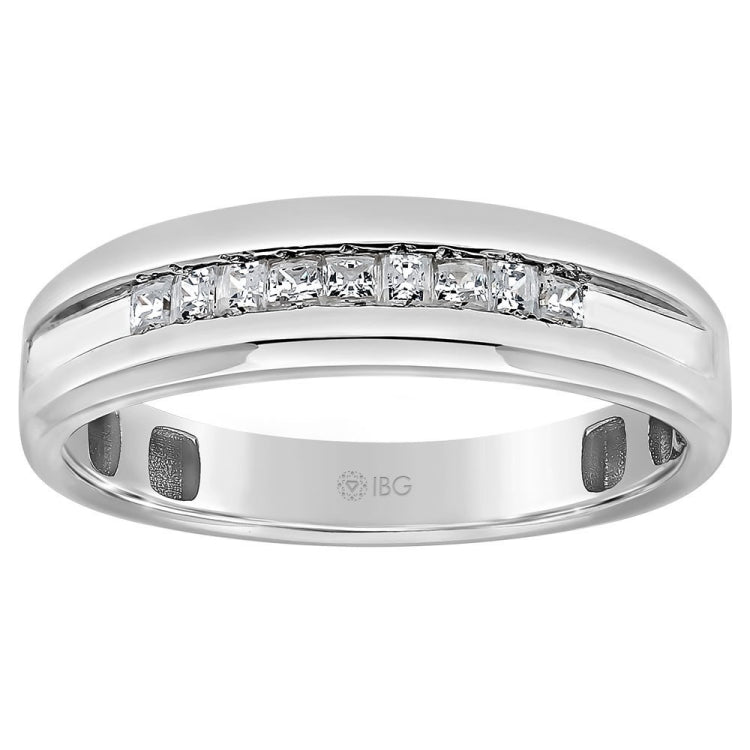 Men's White Gold .25ct tw PC Diamond Wedding Band Mounting