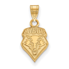 14k Gold LogoArt University of New Mexico Lobos Small Pendant
