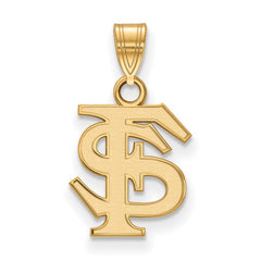 14k Gold LogoArt Florida State University F-S Small Pendant
