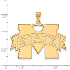 10ky LogoArt Mississippi State University XL Pendant