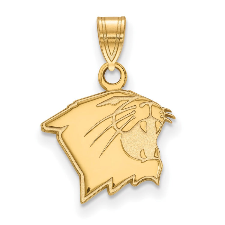 10k Gold LogoArt Northwestern University Wildcat Small Pendant