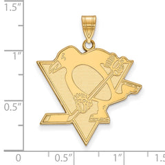 10k Gold Pittsburgh Penguins Extra Large Pendant