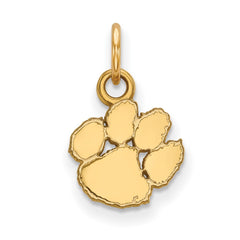 14k Gold LogoArt Clemson University Tiger Paw Extra Small Pendant