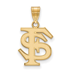 14k Gold LogoArt Florida State University F-S Medium Pendant