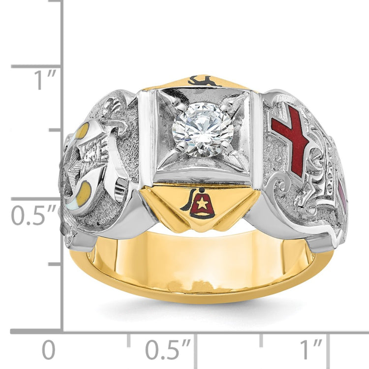 Men's Shriner Ring with Shrine and Eagle Mounting