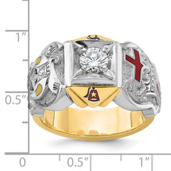 Men's Shriner Ring with Shrine and Eagle Mounting