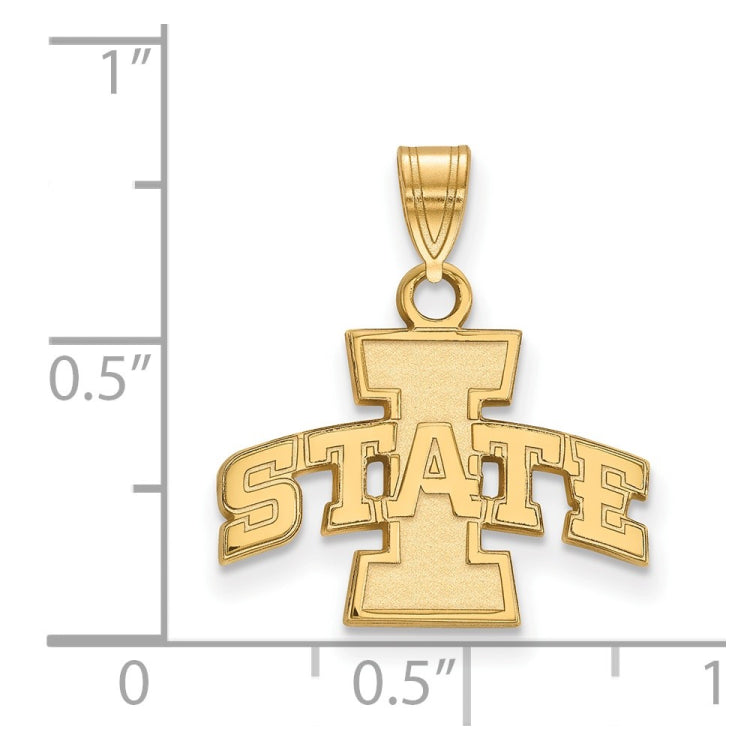 14k Gold LogoArt Iowa State University Small Pendant