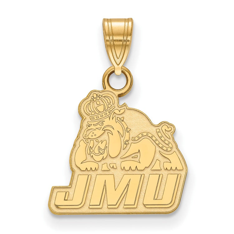 14k Gold LogoArt James Madison University Small Pendant