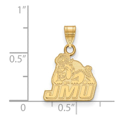 14k Gold LogoArt James Madison University Small Pendant