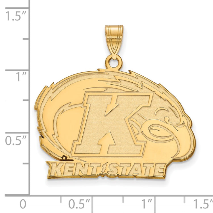 14k Gold LogoArt Kent State University Large Pendant