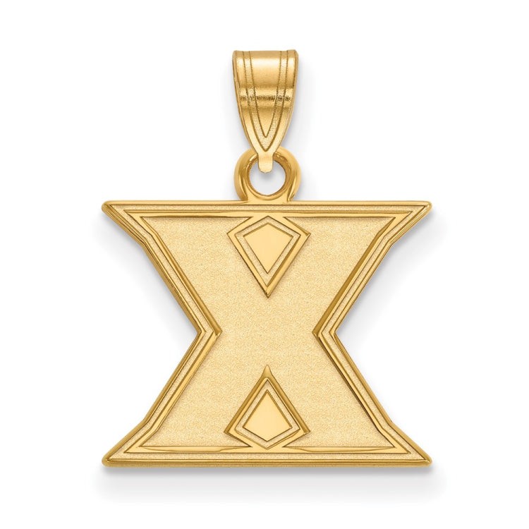 14k Gold LogoArt Xavier University Letter X Small Pendant