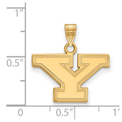 14k Gold LogoArt Youngstown State University Letter Y Small Pendant