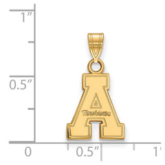 14k Gold LogoArt Appalachian State University Small Pendant