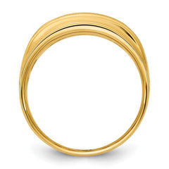 Men's 1cttw Diamond Wedding Band with Satin Finish Mounting