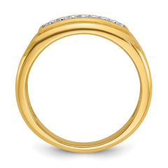 GENTS DOUBLE ROW DIAMOND BAND Mounting
