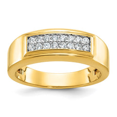 GENTS DOUBLE ROW DIAMOND BAND Mounting