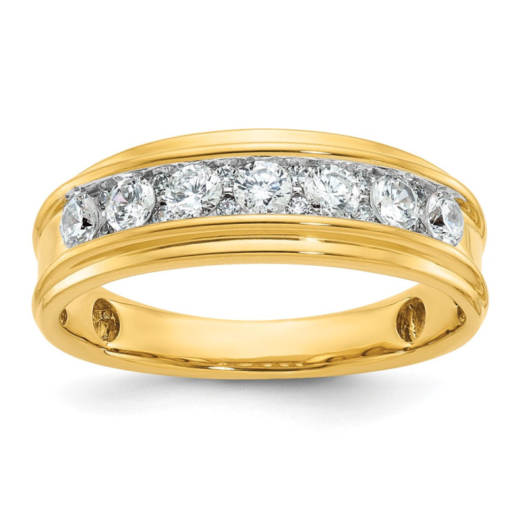 GENTS DIAMOND BAND--GEM ON GEM Mounting
