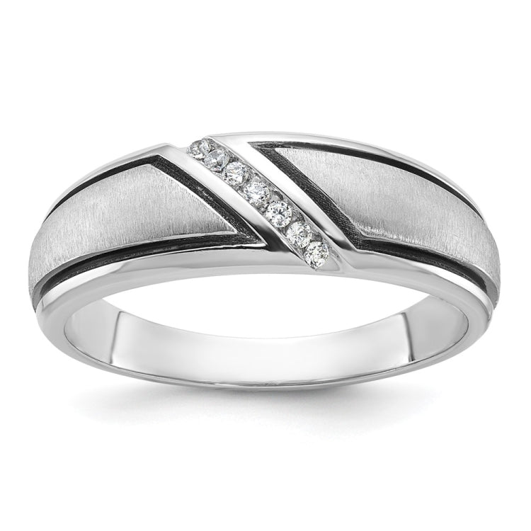 Men's WG .07ct tw Diamond Ring/Like 63854 w/ wider inside lip Mounting
