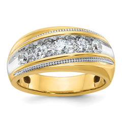 GENTS DIAMOND BAND--GEM ON GEM   MILGRAIN Mounting