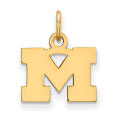 14k Gold LogoArt University of Michigan Letter M Extra Small Pendant