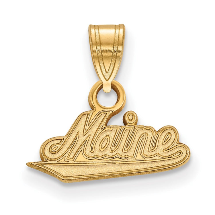 14k Gold LogoArt University of Maine Small Pendant