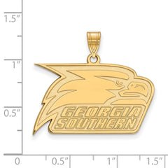 14k Gold LogoArt Georgia Southern University Eagle Large Pendant