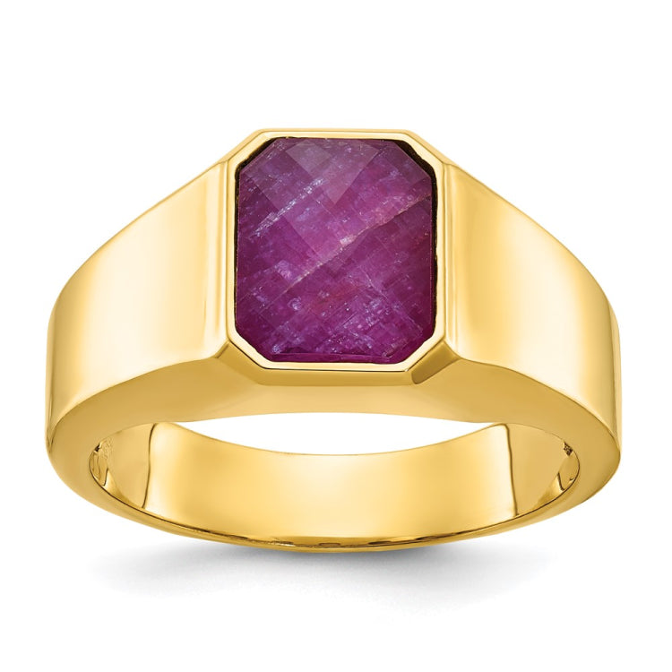 GTS YG RUBY DOUBLET RING Mounting
