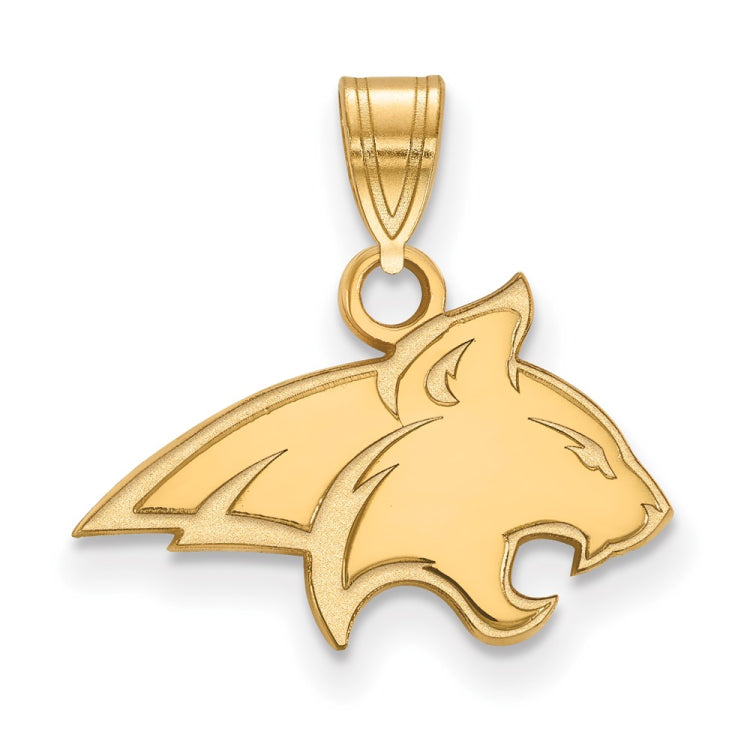 14k Gold LogoArt Montana State University Bobcat Small Pendant