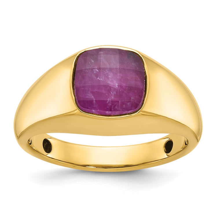 GTS YG RUBY DOUBLET RING Mounting