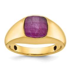 GTS YG RUBY DOUBLET RING Mounting