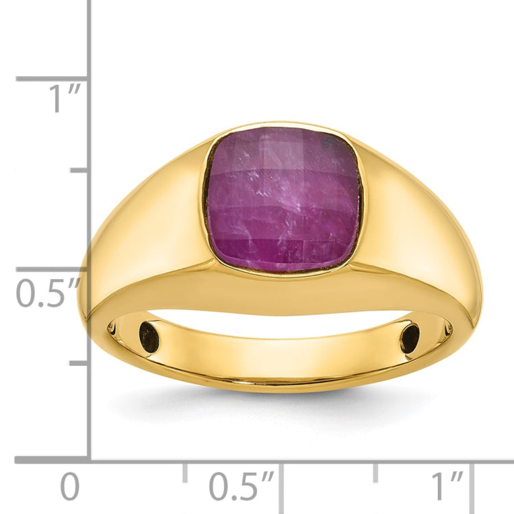 GTS YG RUBY DOUBLET RING Mounting
