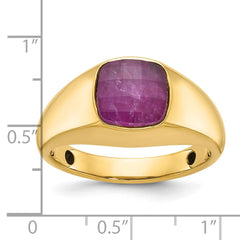 GTS YG RUBY DOUBLET RING Mounting