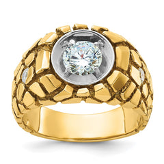 GENTS SOLID DIA NUGGET CLUSTER RING Mounting