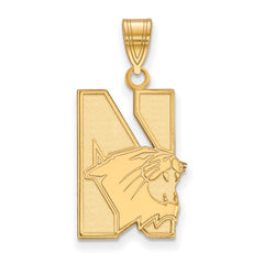 14k Gold LogoArt Northwestern University Large Pendant