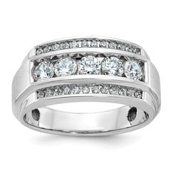 GTS DIAMOND RING WITH SATIN FINISH SIDES Mounting