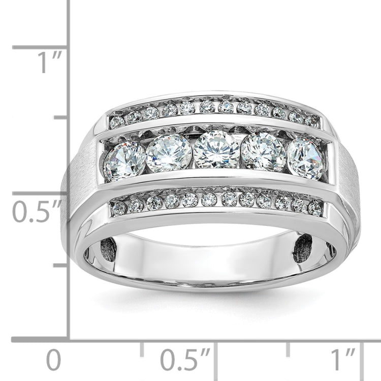 GTS DIAMOND RING WITH SATIN FINISH SIDES Mounting