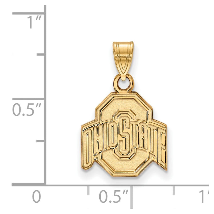 14k Gold LogoArt The Ohio State University Small Pendant