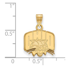 14k Gold LogoArt Ohio University Small Pendant