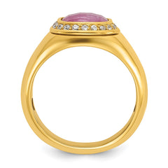 GTS TT DIA/RUBY DOUBLET RING Mounting