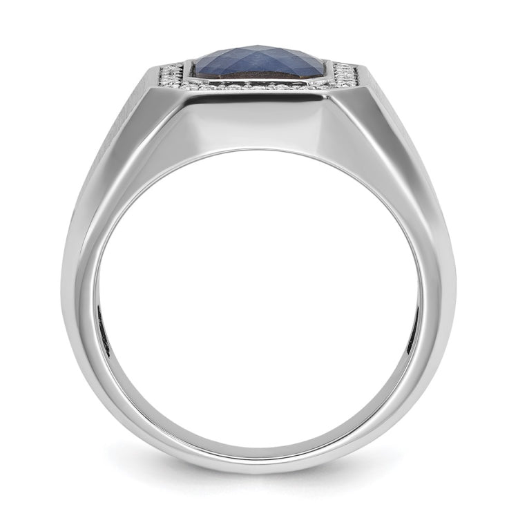 GTS WG DIA/BLUE SAPH DOUBLET RING Mounting
