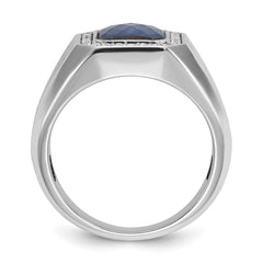 GTS WG DIA/BLUE SAPH DOUBLET RING Mounting