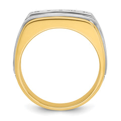 Men's TT Wedding Band with Satin Finish Accent Mounting
