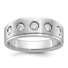 Men's WG Wedding Band with Soft Satin Finish Mounting
